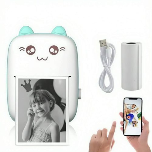Mini Thermal Bluetooth Printer With Paper Roll - Image 3