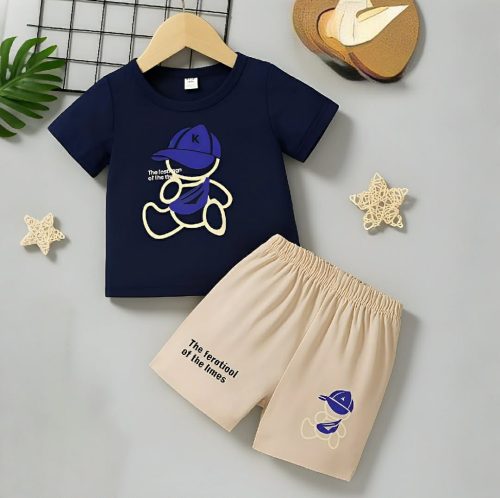 Kids Cotton T-Shirt & Pants Set - Image 5