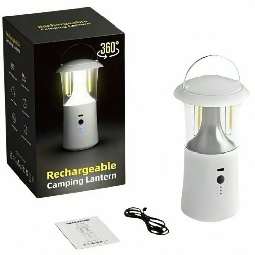 Cycling Friendly Outdoor Lamp Features 1200mAh Lithium Battery and Multi Mode Lighting Ideal For Night Rides or Campouts-White Color - Image 8