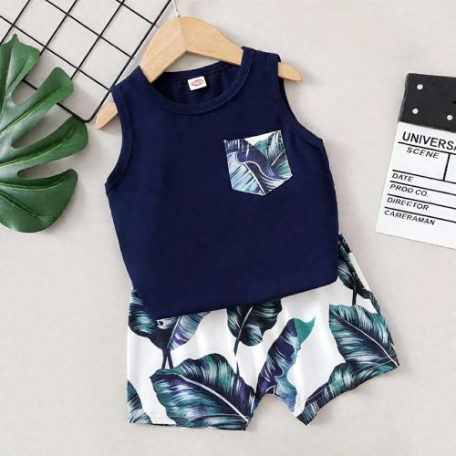 Kids Cotton T-Shirt & Pants Set - Image 2
