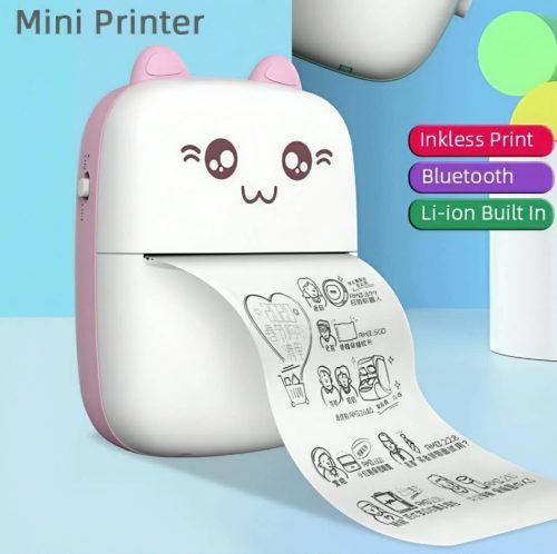 Mini Thermal Bluetooth Printer With Paper Roll - Image 6