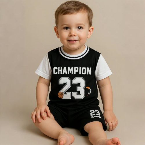 Kids Cotton T-Shirt & Pants Set - Image 4