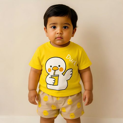Kids Cotton T-Shirt & Pants Set - Image 4
