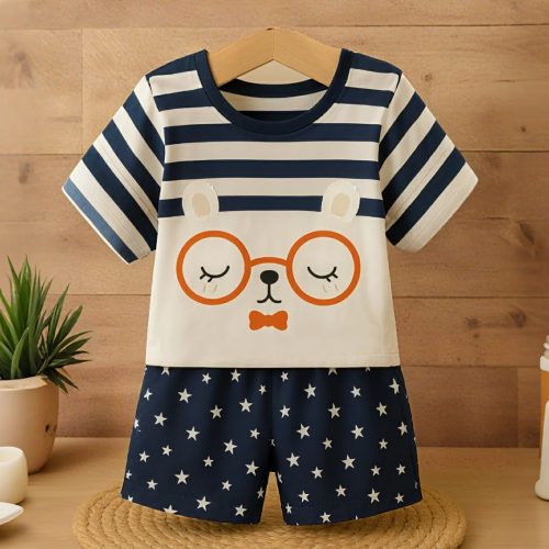 Kids Cotton T-Shirt & Pants Set - Image 3