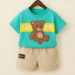 Kids Cotton T-Shirt & Pants Set