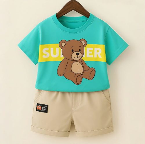 Kids Cotton T-Shirt & Pants Set