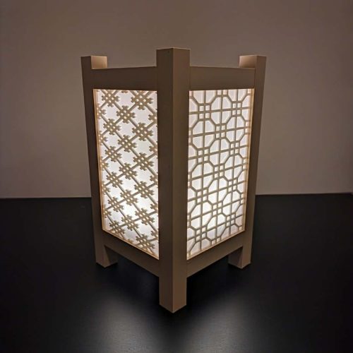 Kumiko Japanese Style Table Lamp - Image 3