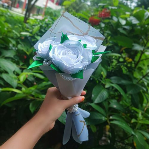 Artificial Flower Bouquet (3 Pcs) - Image 2