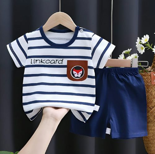 Kids Cotton T-Shirt & Pants Set - Image 3
