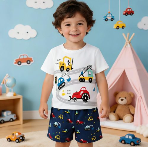 Kids Cotton T-Shirt & Pants Set - Image 4