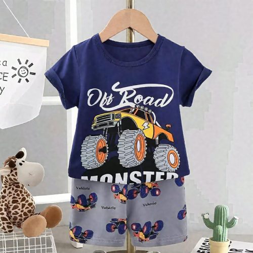Kids Cotton T-Shirt & Pants Set - Image 4