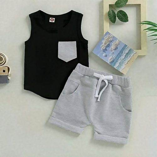 Kids Cotton T-Shirt & Pants Set - Image 3