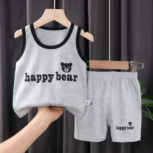 Kids Cotton T-Shirt & Pants Set - Image 5