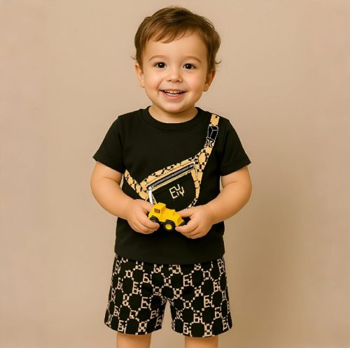Kids Cotton T-Shirt & Pants Set