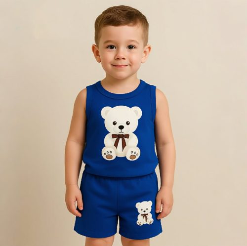 Kids Cotton T-Shirt & Pants Set - Image 2