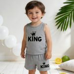 Kids Cotton T-Shirt & Pants Set