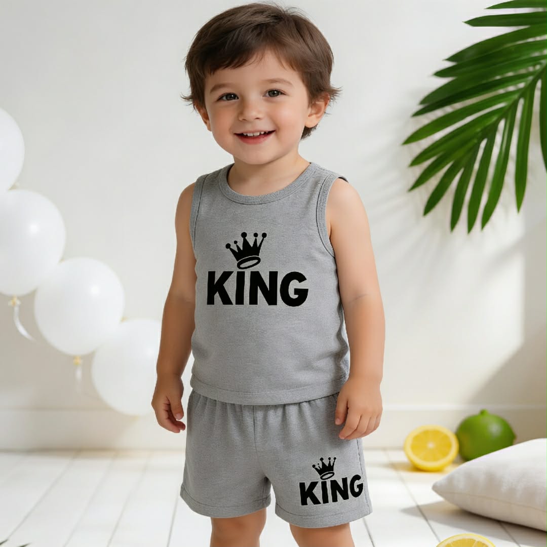 Messenger_creation_E57AFC48-1499-44DB-8AF1-758CDCA07014 Kids Cotton T-Shirt & Pants Set - Image 1