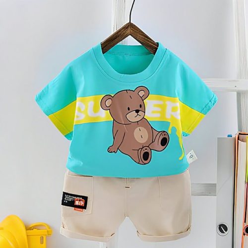 Kids Cotton T-Shirt & Pants Set - Image 6