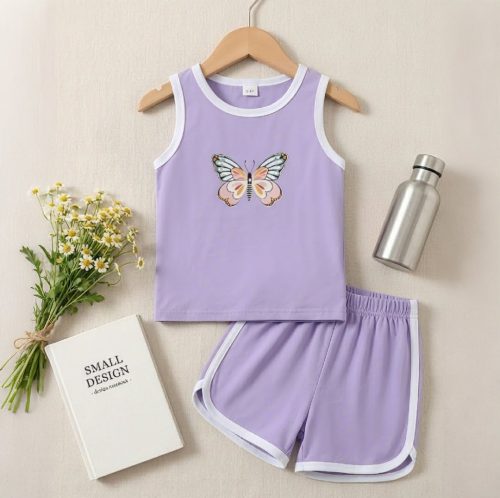 Kids Cotton T-Shirt & Pants Set