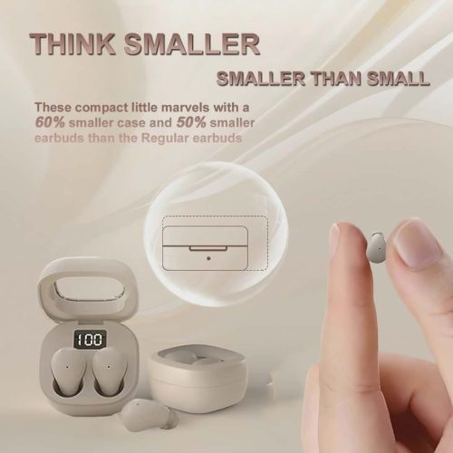 Mini Ultra-Small Hidden Side Sleeping Comfortable Wireless 5.3 Noise Reduction Bluetooth TWS - Image 5