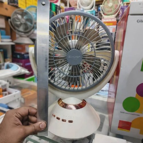 Jysuper-2570 9.4 Inch Rechargeable Table Fan (8000 mAh) - Image 4