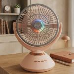 Jysuper-2570 9.4 Inch Rechargeable Table Fan (8000 mAh)