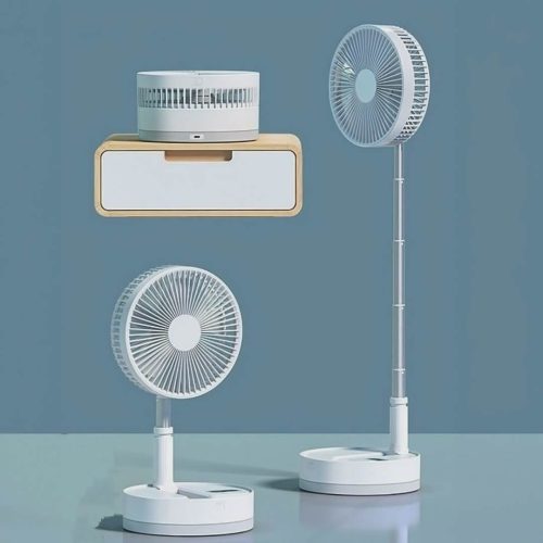 Retractable Rechargeable Table Fan With Phone Holder(7200 mAh) - Image 2