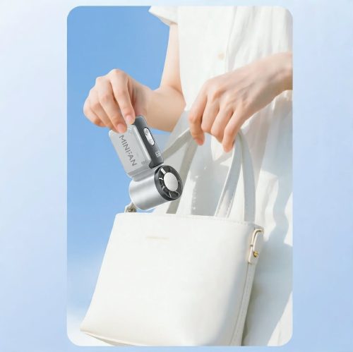 High-Speed Portable Digital Display Pocket Mini Handheld Small Fan-(3600 mAh) - Image 3