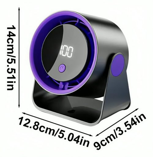 Multi-Function High-Speed Turbine Digital Display 100-Speed Ice Circulation Desktop Fan (Big Size) - Image 10