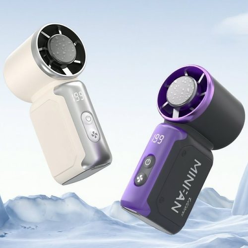 High-Speed Portable Digital Display Pocket Mini Handheld Small Fan-(3600 mAh)