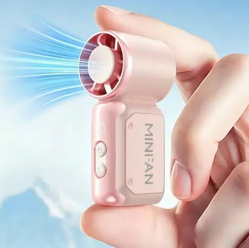 High-Speed Portable Digital Display Pocket Mini Handheld Small Fan-(3600 mAh) - Image 2