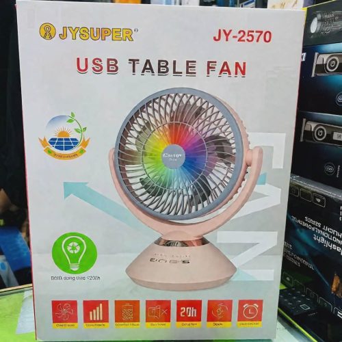 Jysuper-2570 9.4 Inch Rechargeable Table Fan (8000 mAh) - Image 8