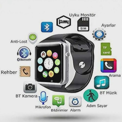 A1 Smart watch SIM Memory Supported Smart Watch - Image 4