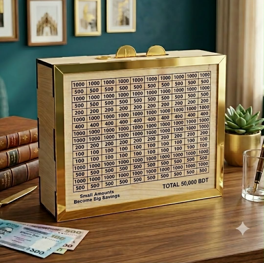 Messenger_creation_713659E0-2E66-4E50-9454-506D3DF08745 50000 Taka Money Saving Box Bank With Tracking Number - Image 1