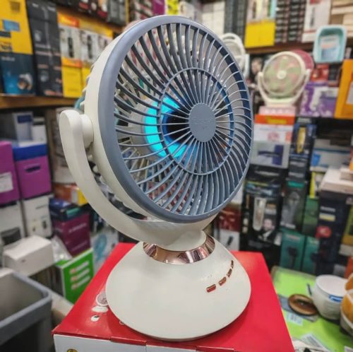 Jysuper-2570 9.4 Inch Rechargeable Table Fan (8000 mAh) - Image 2