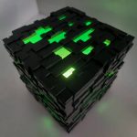 Minecraft Green Emerald Ore Lamp