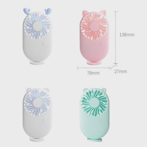 Slim Flap Pocket Mini Handheld Fan With Mobile Stand - Image 11