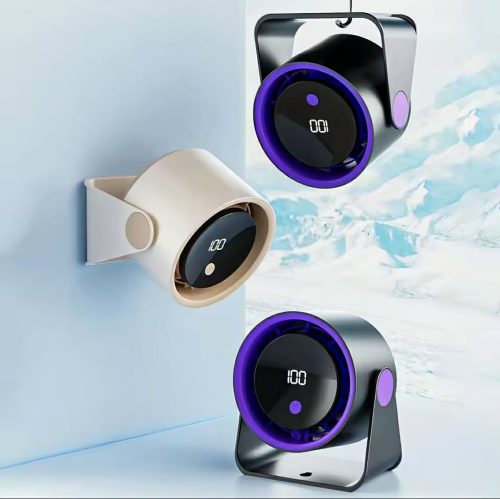 Multi-Function High-Speed Turbine Digital Display 100-Speed Ice Circulation Desktop Fan (Big Size) - Image 4
