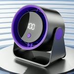 Multi-Function High-Speed Turbine Digital Display 100-Speed Ice Circulation Desktop Fan (Big Size)