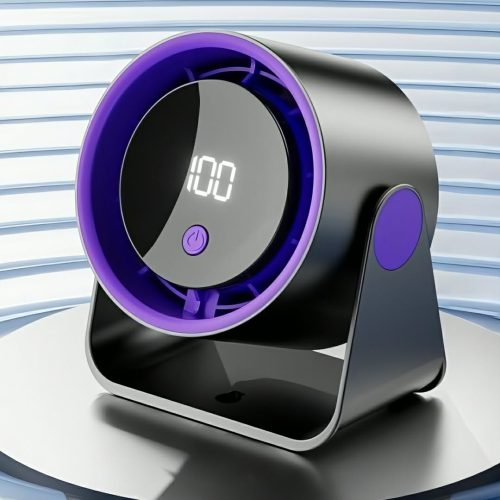 Multi-Function High-Speed Turbine Digital Display 100-Speed Ice Circulation Desktop Fan (Big Size)