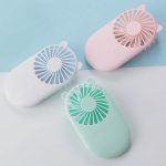 Slim Flap Pocket Mini Handheld Fan With Mobile Stand