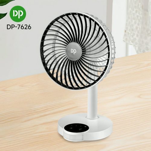 DP-7626 Rechargeable Table Fan (4000 mAh)