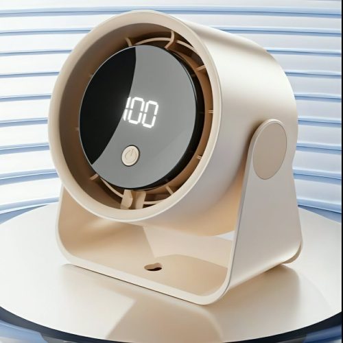 Multi-Function High-Speed Turbine Digital Display 100-Speed Ice Circulation Desktop Fan (Big Size) - Image 2