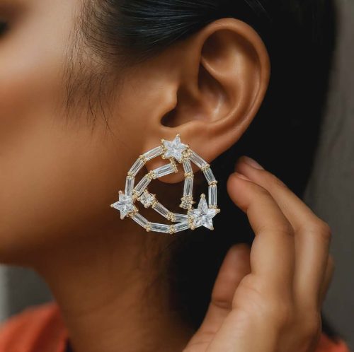 Diamondcut Ear Ring