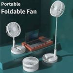 Retractable Rechargeable Table Fan With Phone Holder(7200 mAh)