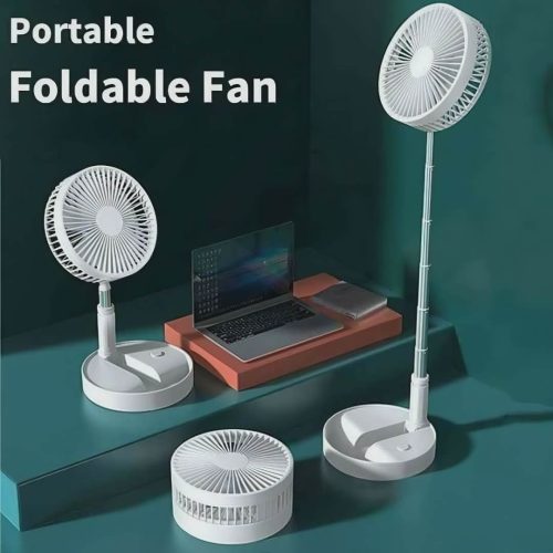 Retractable Rechargeable Table Fan With Phone Holder(7200 mAh)