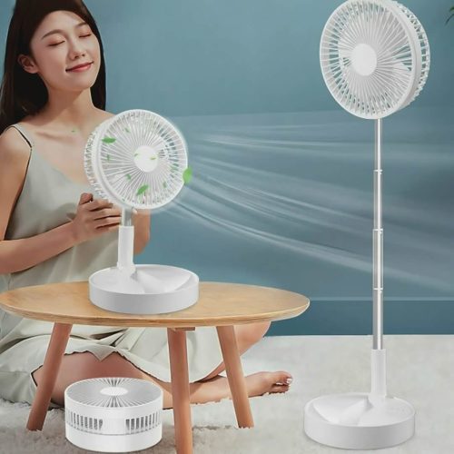 Retractable Rechargeable Table Fan With Phone Holder(7200 mAh) - Image 6
