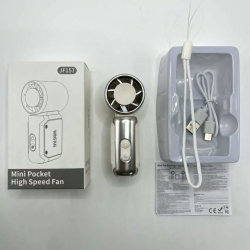 High-Speed Portable Digital Display Pocket Mini Handheld Small Fan-(3600 mAh) - Image 11
