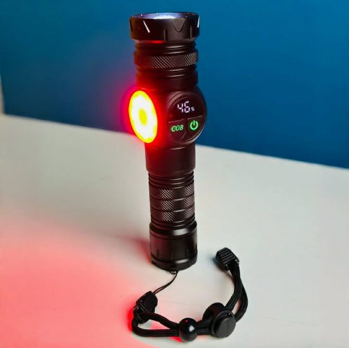 Rechargeable Flashlight 10W COB + LED Torchlight With Digital Display - Image 5