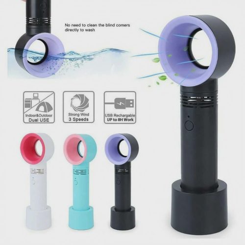 Bladeless Mini High-Speed Desktop Fan With 3 Speeds - Image 5